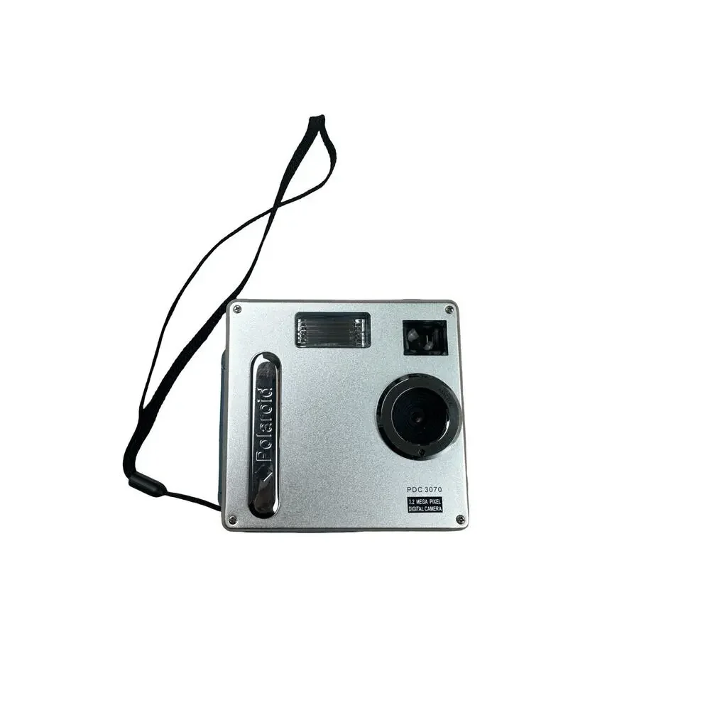 Polaroid Digital Camera PDC 3070 3.2MP Silver Tested Working AAA Battery Type
